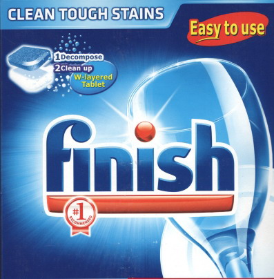 Viên rửa chén bát Finish Easy to use hộp 180 viên dạng tiết kiệm 5g 1 viên
