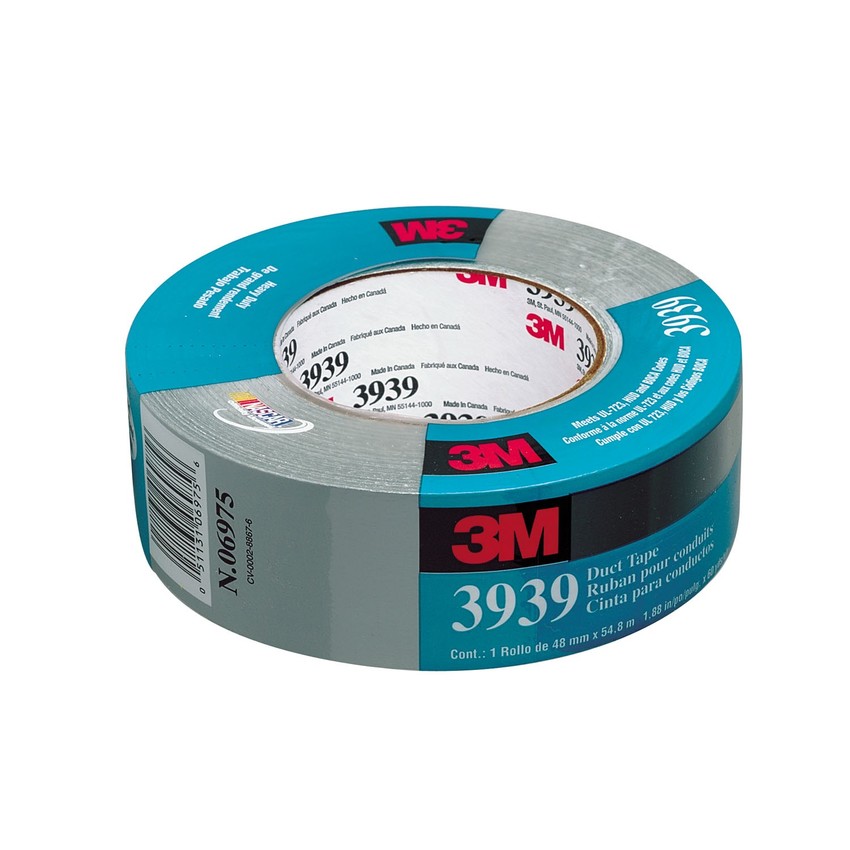 Băng keo vải 3M Heavy Duct Tape 3939 (Bạc)